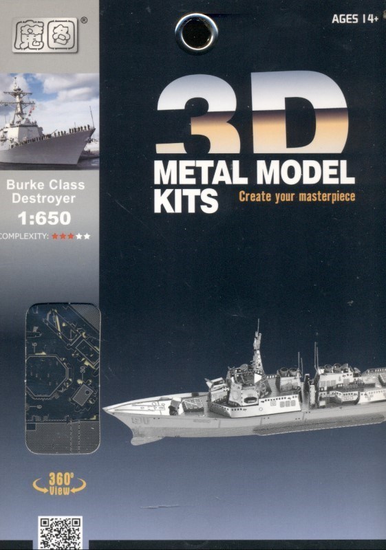تصویر  Burke class destroyer (3D metal model kits C21113)