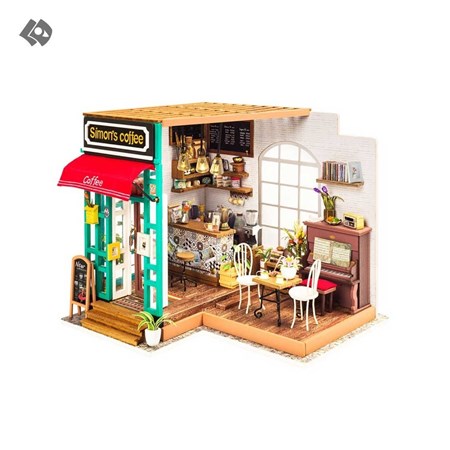 نمایش جزئیات برای  خانه مینیاتوری روبوتایم طرح کافه سایمون کد DG109 تصویر  خانه مینیاتوری روبوتایم طرح کافه سایمون کد DG109