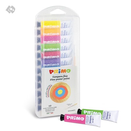 نمایش جزئیات برای  گواش پریمو تیوپ آلومینیومی 8 رنگ متالیک و 4 رنگ فلورسنت 12 میل مدل 450t12fmp تصویر  گواش پریمو تیوپ آلومینیومی 8 رنگ متالیک و 4 رنگ فلورسنت 12 میل مدل 450t12fmp