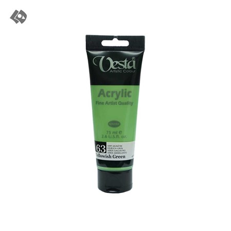 نمایش جزئیات برای  رنگ اکریلیک وستا 75 میل سبز یلوویش 63 تصویر  رنگ اکریلیک وستا 75 میل سبز یلوویش 63