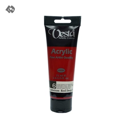 نمایش جزئیات برای  رنگ اکریلیک وستا 75 میل قرمز کدمیوم دیپ 06 تصویر  رنگ اکریلیک وستا 75 میل قرمز کدمیوم دیپ 06