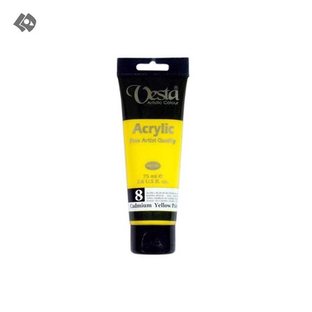 نمایش جزئیات برای  رنگ اکریلیک وستا 75 میل کدمیون زرد پیل 08 تصویر  رنگ اکریلیک وستا 75 میل کدمیون زرد پیل 08