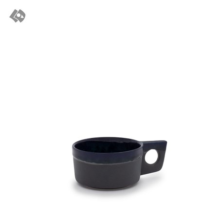 نمایش جزئیات برای  فنجان دسته دایره لعابدار آبی تصویر  فنجان دسته دایره لعابدار آبی