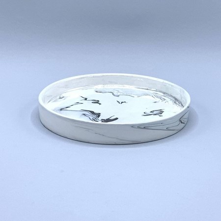 نمایش جزئیات برای  سینی قطر 21 سانت طرح ماربل با لعاب صدفی تصویر  سینی قطر 21 سانت طرح ماربل با لعاب صدفی