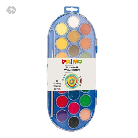 نمایش جزئیات برای  آبرنگ پریمو 22 رنگ بهمراه قلمو مدل 114A22SG تصویر  آبرنگ پریمو 22 رنگ بهمراه قلمو مدل 114A22SG