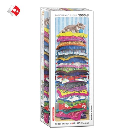 نمایش جزئیات برای  پازل پانورامیک 1000 تکه 60105631 Fluffy Cat on Pillows تصویر  پازل پانورامیک 1000 تکه 60105631 Fluffy Cat on Pillows