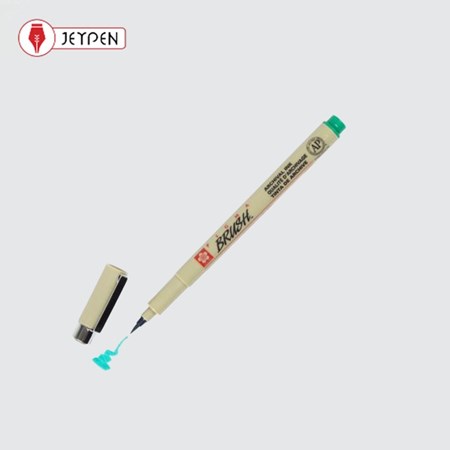 نمایش جزئیات برای  قلم براش پیگما رنگ سبز ساکورا تصویر  قلم براش پیگما رنگ سبز ساکورا