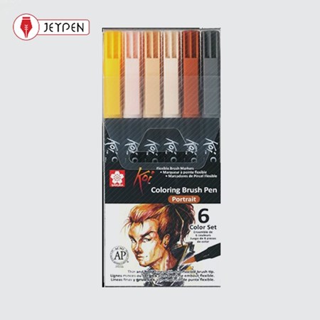 نمایش جزئیات برای  ماژیک براش  6 رنگ XBR6C ساکورا تصویر  ماژیک براش  6 رنگ XBR6C ساکورا