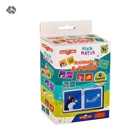 نمایش جزئیات برای  مکعب 2 تایی حیوان و غذا تصویر  مکعب 2 تایی حیوان و غذا