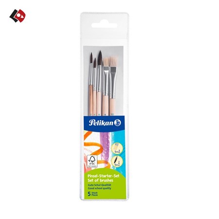 نمایش جزئیات برای  ست قلم مو پلیکان 5 عددی استارتر تصویر  ست قلم مو پلیکان 5 عددی استارتر