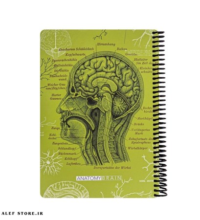 نمایش جزئیات برای  دفتر دات نوت 100 برگ آناتومی مغز تصویر  دفتر دات نوت 100 برگ آناتومی مغز
