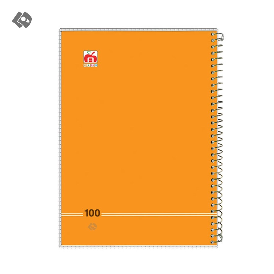 تصویر  دفتر نهال 100 برگ سیمی نارنجی (7184)