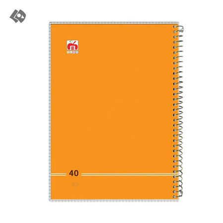 تصویر  دفتر نهال 40 برگ سیمی نارنجی (7484)