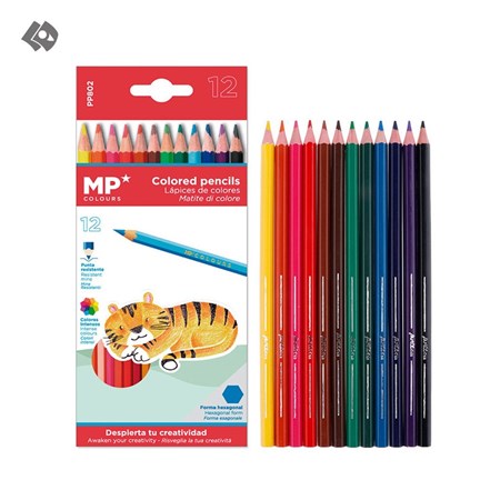 نمایش جزئیات برای  مداد رنگی 12 رنگ MP کد PP802 تصویر  مداد رنگی 12 رنگ MP کد PP802