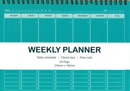 نمایش جزئیات برای  دفتر پلنر و تودولیست هفتگی (weekly planner ) کد 155 تصویر  دفتر پلنر و تودولیست هفتگی (weekly planner ) کد 155