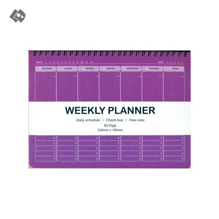 نمایش جزئیات برای  دفتر پلنر و تودولیست هفتگی (weekly planner ) کد 148 تصویر  دفتر پلنر و تودولیست هفتگی (weekly planner ) کد 148