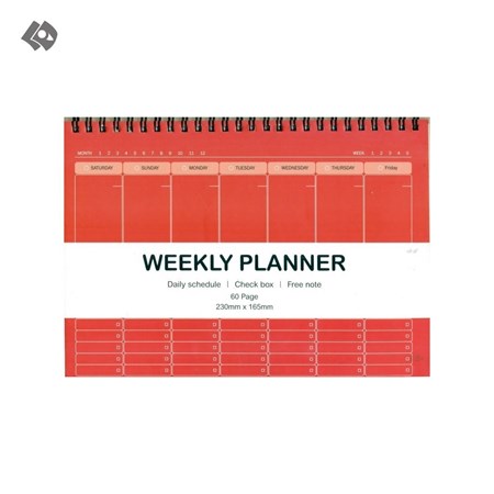 تصویر  دفتر پلنر و تودولیست هفتگی (weekly planner ) کد 179