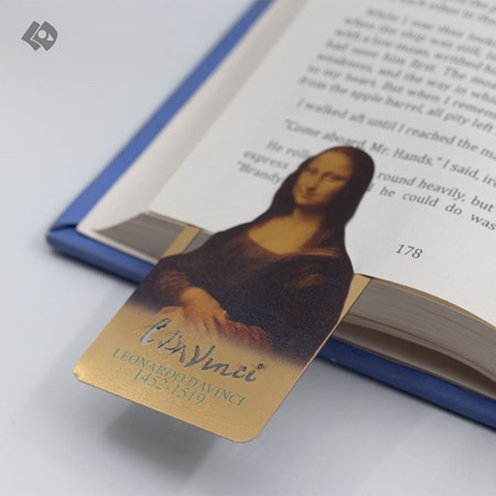 نمایش جزئیات برای  بوک مارک فلزی مشاهیر طرح L.Davinci تصویر  بوک مارک فلزی مشاهیر طرح L.Davinci