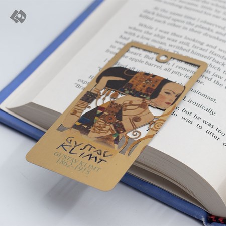 نمایش جزئیات برای  بوک مارک فلزی مشاهیر طرح Gustavo Klimnt تصویر  بوک مارک فلزی مشاهیر طرح Gustavo Klimnt