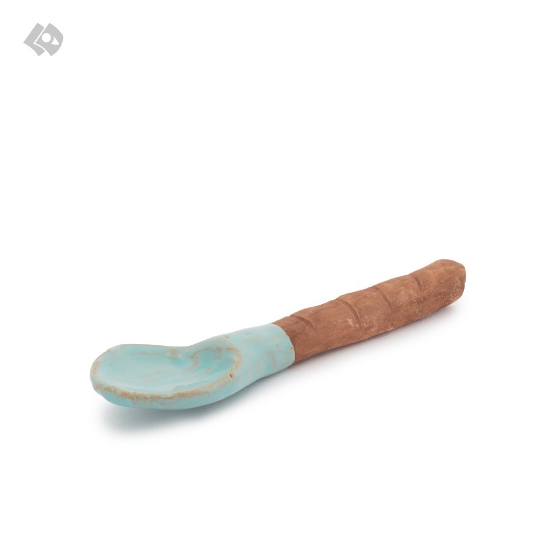 نمایش جزئیات برای  قاشق سفالی بزرگ آبی تصویر  قاشق سفالی بزرگ آبی