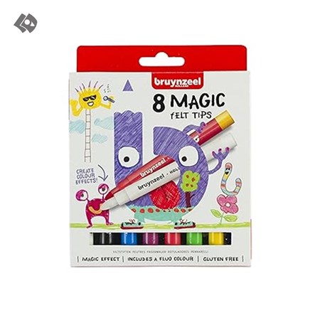 نمایش جزئیات برای  ست ماژیک جادویی 8 رنگ برونزیل کد 60126008 تصویر  ست ماژیک جادویی 8 رنگ برونزیل کد 60126008