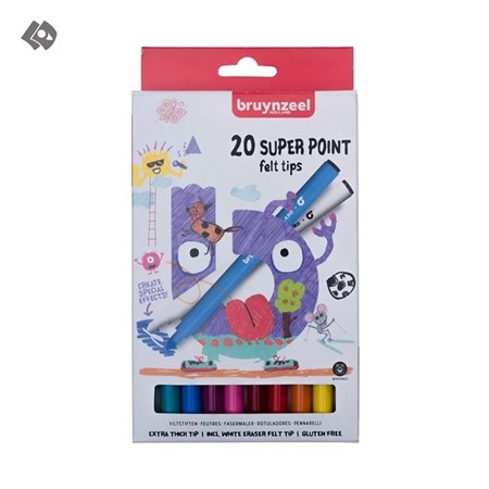 نمایش جزئیات برای  ست ماژیک 20 رنگ Super Point برونزیل کد 60124120 تصویر  ست ماژیک 20 رنگ Super Point برونزیل کد 60124120