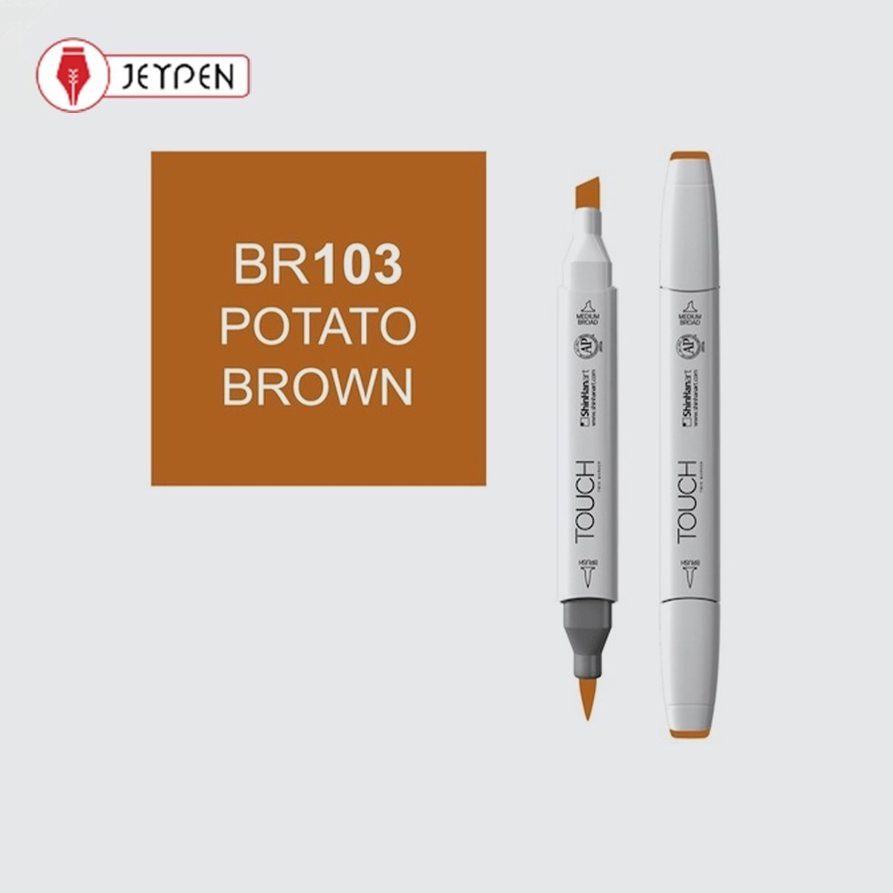 نمایش جزئیات برای  ماژیک راندو تاچ بدنه سفید رنگ پوتیتو براون کد BR103 تصویر  ماژیک راندو تاچ بدنه سفید رنگ پوتیتو براون کد BR103