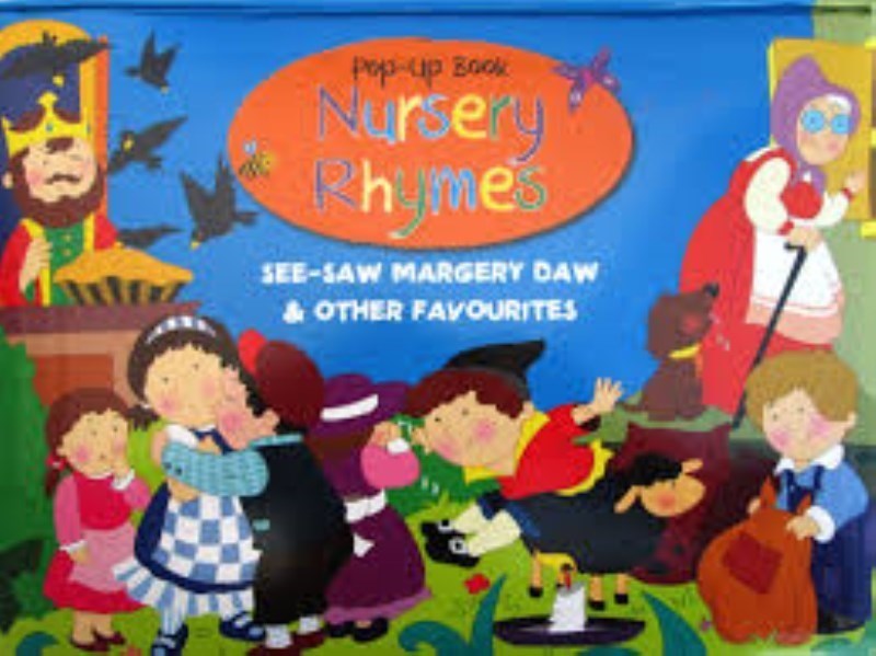 تصویر  Pop up book nursery rhymes see saw margery daw and other favourites