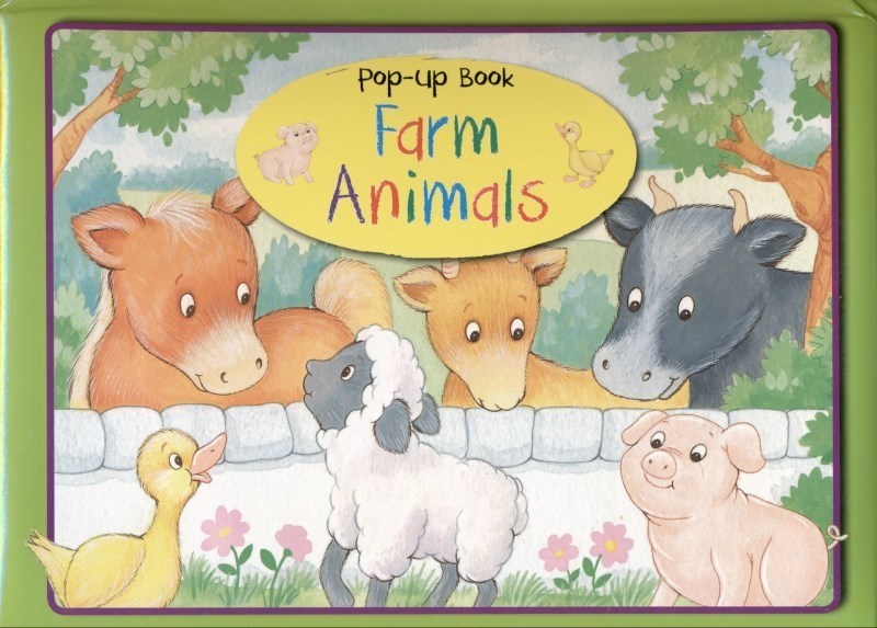 تصویر  Pop up book farm animals