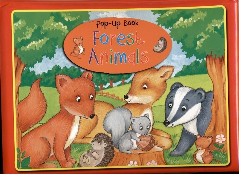 تصویر  Pop up book forest animals