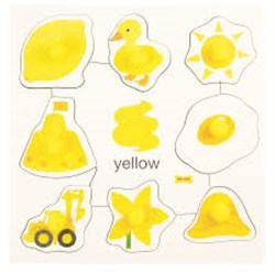 تصویر  Colours set 1 pegged puzzles 2 yellow