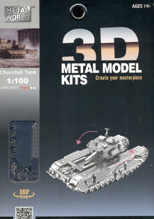 تصویر  Churchill tank (3D metal model kits L21113)