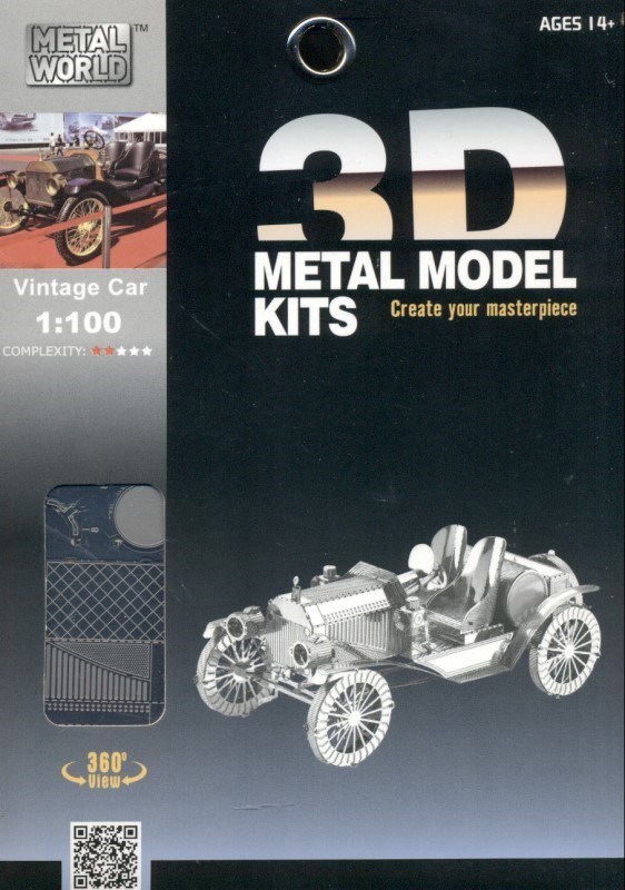 تصویر  Vintage car (3D metal model kits L21125)