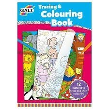 تصویر  Tracing and colouring book