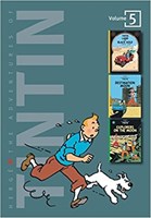 تصویر  The Adventures of Tintin, Vol. 5 Land of Black Gold  Destination Moon  Explorers on the Moon (3 Volumes in 1)