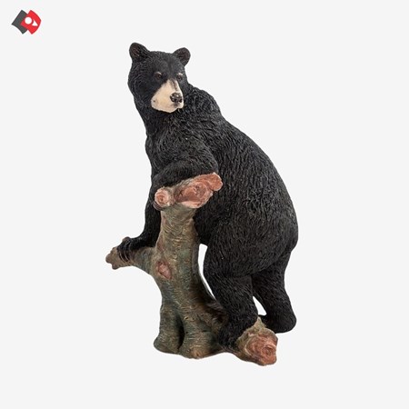 تصویر  مجسمه ورونیس دیزاین Veronese Design مدل خرس روی تنه درخت کد WU76184VA