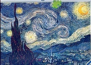 تصویر  16207 پازل 1500 تکه (Starry night)