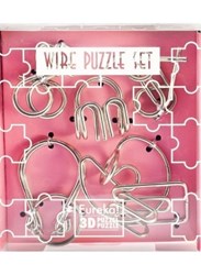 تصویر  Eureka wire puzzle set pink 473345