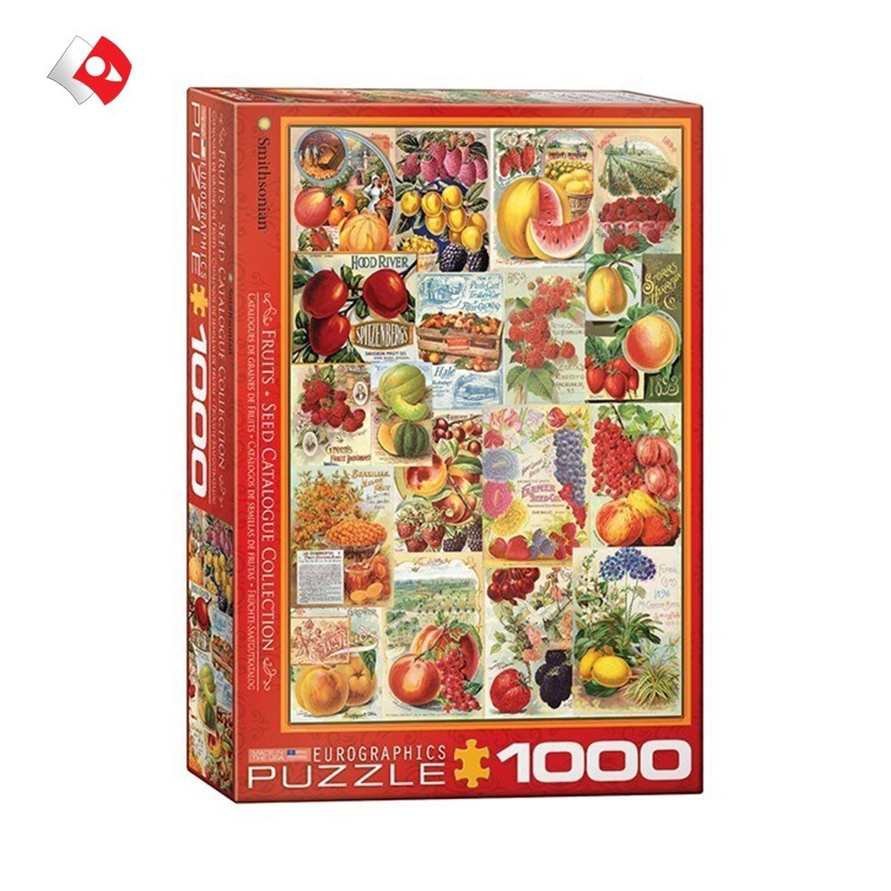 تصویر  پازل یوروگرافیکس 1000تکه طرح Fruits Seed Catalogue Collection کد60000818