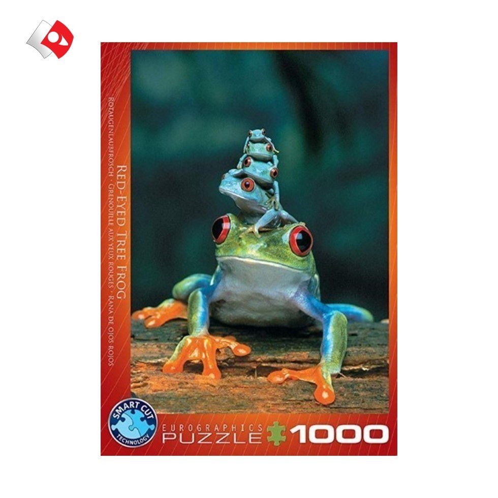 تصویر  پازل یوروگرافیکس 1000 تکه طرح Red Eyed Tree Frog کد60003004