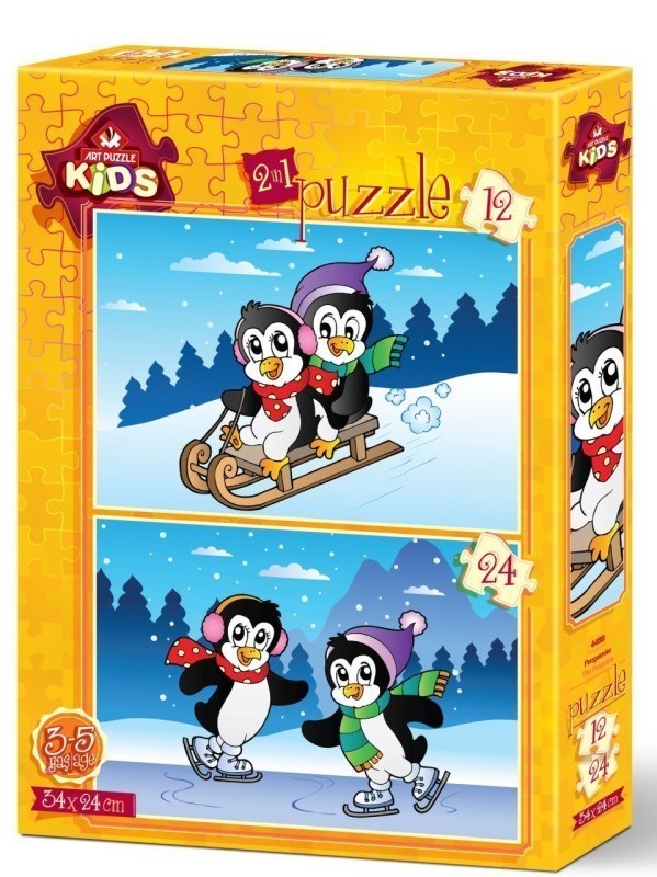 تصویر  پازل 4489 دوبل (24 و 12 تکه) ‏The Penguins