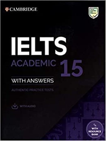 تصویر  cambridge english IELTS academic 15 with CD