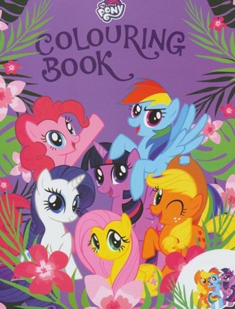 تصویر  کتاب رنگ‌آمیزی یونی‌کورن (My Little Pony) با برچسب
