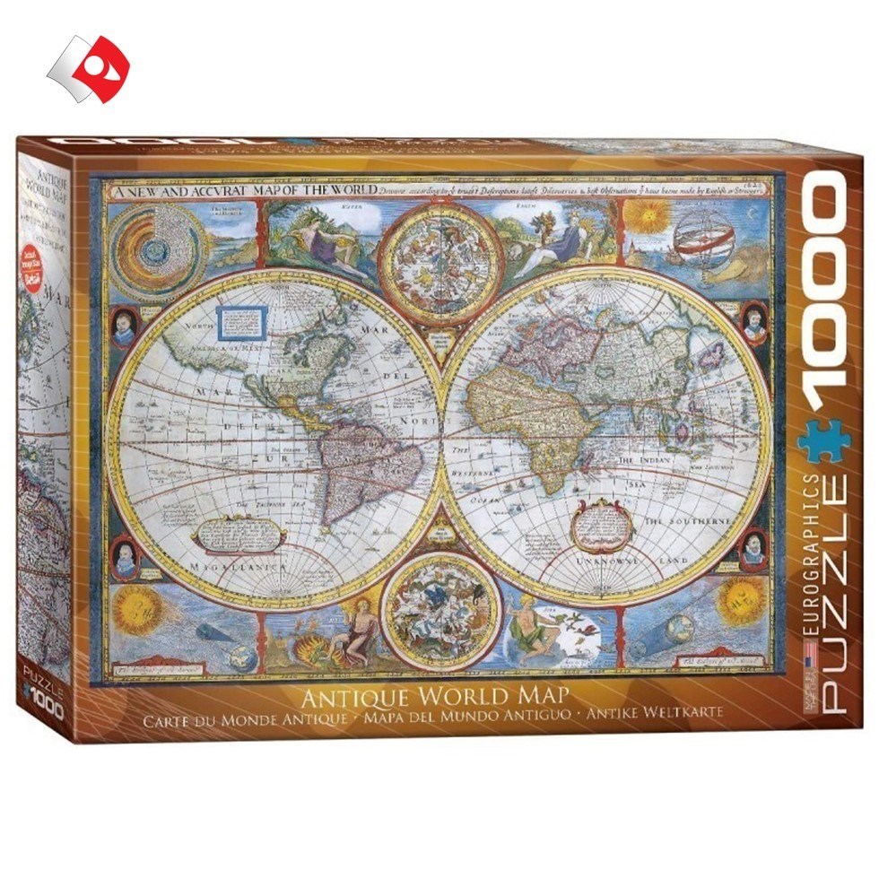 تصویر  پازل 1000 تکه (60002006) Antique World Map
