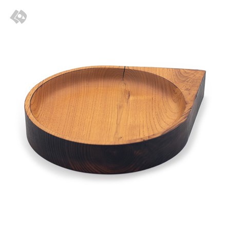 تصویر  ظرف چوبی بلوط مدل 1 دست ساز