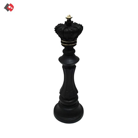 تصویر  تندیس شاه شطرنج سیاه