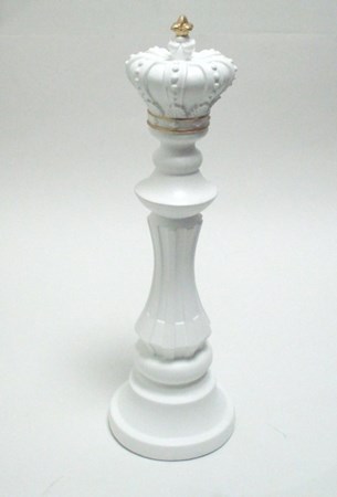 تصویر  تندیس شاه شطرنج سفید
