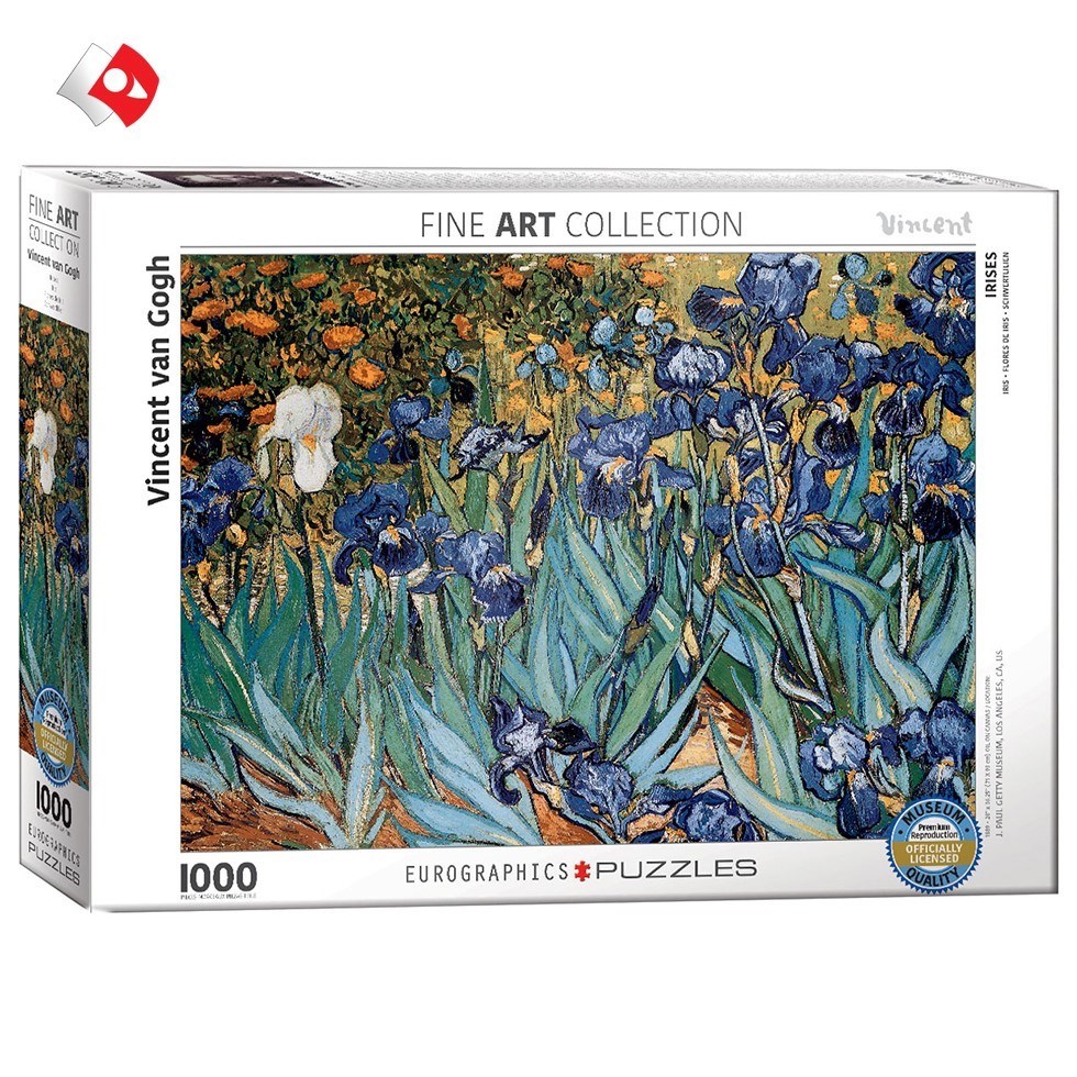 تصویر  پازل یوروگرافیکس 1000 تکه طرح Irises کد 60004364