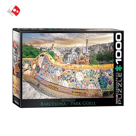 تصویر  پازل یروگرافیکس 1000 تکه طرح  Barcelona Park Guell کد60000768