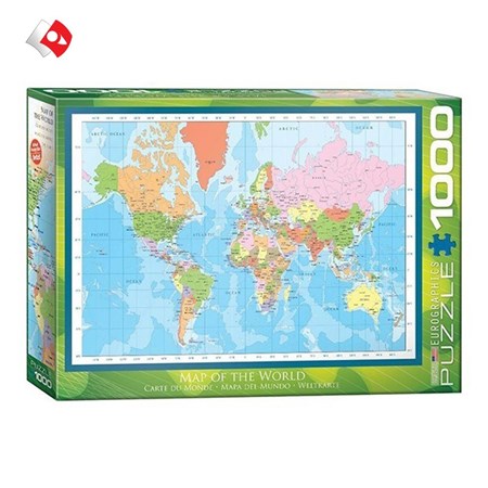 تصویر  پازل 1000 تکه 60001271 Map of The World